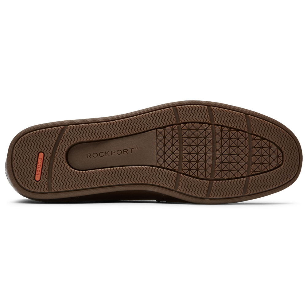 Slip-Ons Rockport Hombre Mexico - Malcom Penny Marrom Oscuro - XCVRF0742